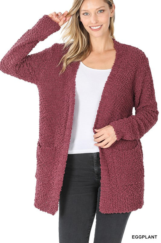 Fireside Nights Popcorn Cardigan