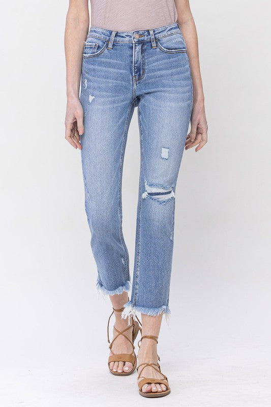 Lovervet by Vervet Slim Crop Straight Jean