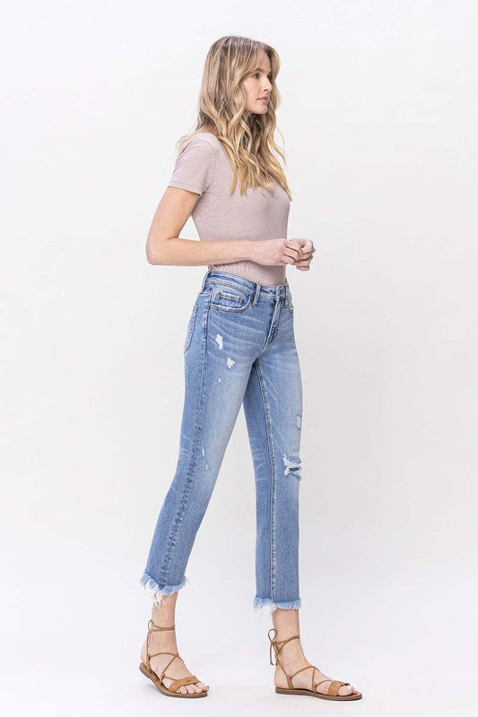 Lovervet by Vervet Slim Crop Straight Jean